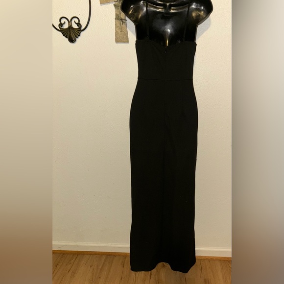 SHEIN Belle Contrast Lace Split Thigh Bridesmaid Dress - Picture 11 of 12